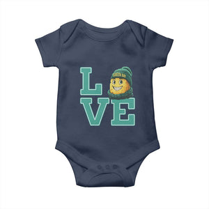 Green Bay Cheesehead Baby Onesie Football Fan Supporter Gift Idea TS12 Navy Print Your Wear