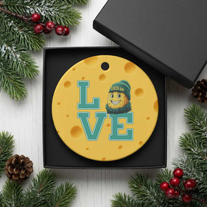 Green Bay Cheesehead Ceramic Ornament Football Fan Supporter Gift Idea TS12 1pc Yellow Cheese Print Your Wear