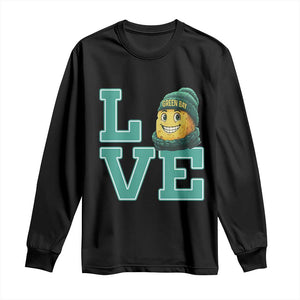 Green Bay Cheesehead Long Sleeve Shirt Football Fan Supporter Gift Idea TS12 Black Print Your Wear
