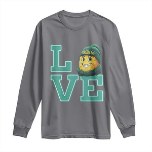 Green Bay Cheesehead Long Sleeve Shirt Football Fan Supporter Gift Idea TS12 Charcoal Print Your Wear