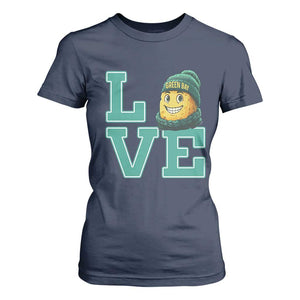 Green Bay Cheesehead T Shirt For Women Football Fan Supporter Gift Idea TS12 Navy Print Your Wear