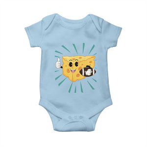 Funny Cheese Head Football Player Sports Gift Idea Baby Onesie TS12 Light Blue Print Your Wear