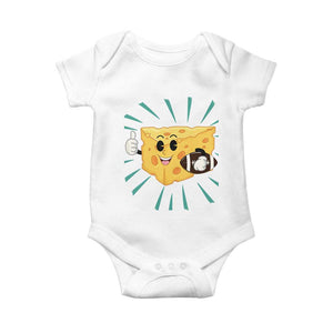 Funny Cheese Head Football Player Sports Gift Idea Baby Onesie TS12 White Print Your Wear