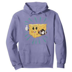 Funny Cheese Head Football Player Sports Gift Idea Hoodie TS12 Violet Print Your Wear