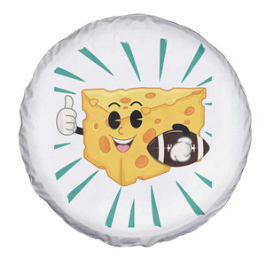 Funny Cheese Head Football Player Sports Gift Idea Spare Tire Cover TS12 Print Your Wear
