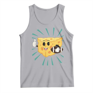 Funny Cheese Head Football Player Sports Gift Idea Tank Top TS12 Athletic Heather Print Your Wear