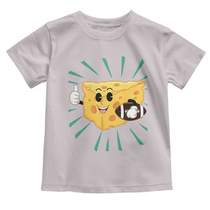 Funny Chz Head Football Player Sports Gift Idea Toddler T Shirt TS12 Ice Gray Print Your Wear