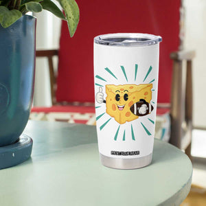 Funny Cheese Head Football Player Sports Gift Idea Tumbler Cup TS12 Print Your Wear