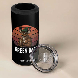 Deer Green Bay Football 4 in 1 Can Cooler Tumbler Retro Vintage Style TS12 Print Your Wear