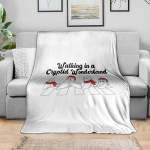 Funny Fresno Nightcrawlers Christmas Gift Throw Blanket Walking In A Cryptid Wonderland TS12 Print Your Wear