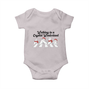 Funny Fresno Nightcrawlers Christmas Gift Baby Onesie Walking In A Cryptid Wonderland TS12 Ice Gray Print Your Wear