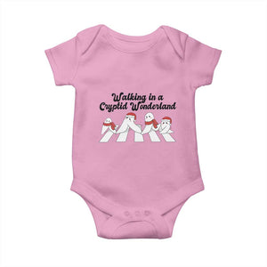 Funny Fresno Nightcrawlers Christmas Gift Baby Onesie Walking In A Cryptid Wonderland TS12 Light Pink Print Your Wear