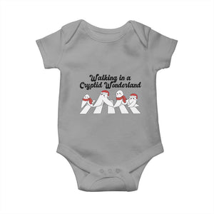 Funny Fresno Nightcrawlers Christmas Gift Baby Onesie Walking In A Cryptid Wonderland TS12 Sport Gray Print Your Wear