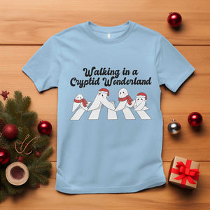 Funny Fresno Nightcrawlers Christmas Gift T Shirt Walking In A Cryptid Wonderland TS12 Light Blue Print Your Wear