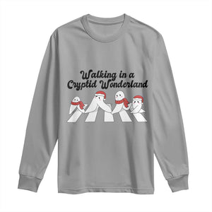 Funny Fresno Nightcrawlers Christmas Gift Long Sleeve Shirt Walking In A Cryptid Wonderland TS12 Sport Gray Print Your Wear