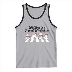 Funny Fresno Nightcrawlers Christmas Gift Tank Top Walking In A Cryptid Wonderland TS12 Athletic Heather Black Print Your Wear
