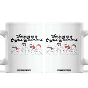 Funny Fresno Nightcrawlers Christmas Gift Coffee Mug Walking In A Cryptid Wonderland TS12 White Print Your Wear