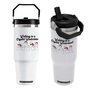 Funny Fresno Nightcrawlers Christmas Gift Flip Straw Tumbler Walking In A Cryptid Wonderland TS12 One Size: 30 oz White Print Your Wear