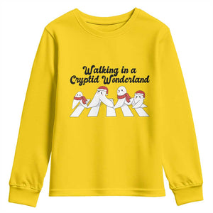 Funny Fresno Nightcrawlers Christmas Gift Youth Sweatshirt Walking In A Cryptid Wonderland TS12 Daisy Print Your Wear