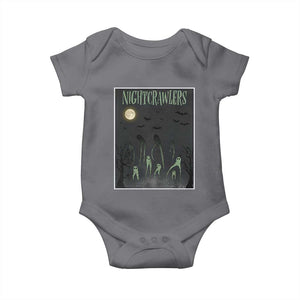 Fresno Nightcrawlers Baby Onesie Gothic Cryptid Horror Fan Gift TS12 Charcoal Print Your Wear