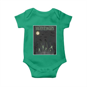 Fresno Nightcrawlers Baby Onesie Gothic Cryptid Horror Fan Gift TS12 Irish Green Print Your Wear
