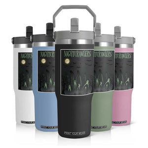 Fresno Nightcrawlers Flip Straw Tumbler Gothic Cryptid Horror Fan Gift TS12 Print Your Wear