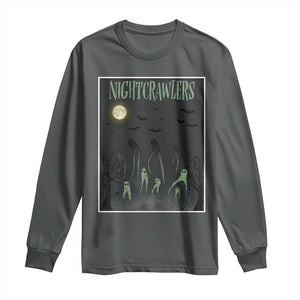Fresno Nightcrawlers Long Sleeve Shirt Gothic Cryptid Horror Fan Gift TS12 Dark Heather Print Your Wear
