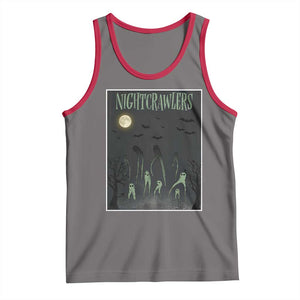 Fresno Nightcrawlers Tank Top Gothic Cryptid Horror Fan Gift TS12 Deep Heather Red Print Your Wear
