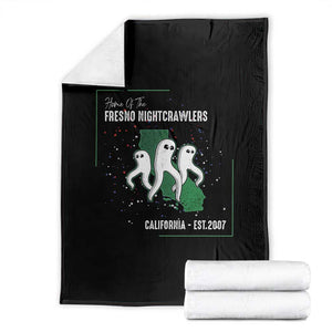Fresno Nightcrawlers Throw Blanket Home Of California Cryptid Gift TS12 Black Print Your Wear
