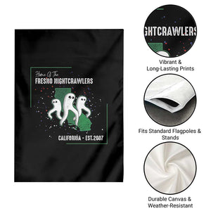 Fresno Nightcrawlers Garden Flag Home Of California Cryptid Gift TS12 Print Your Wear