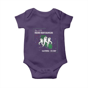 Fresno Nightcrawlers Baby Onesie Home Of California Cryptid Gift TS12 Purple Print Your Wear