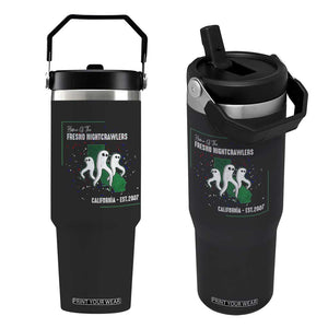 Fresno Nightcrawlers Flip Straw Tumbler Home Of California Cryptid Gift TS12 One Size: 30 oz Black Print Your Wear