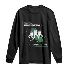 Fresno Nightcrawlers Long Sleeve Shirt Home Of California Cryptid Gift TS12 Black Print Your Wear