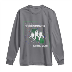 Fresno Nightcrawlers Long Sleeve Shirt Home Of California Cryptid Gift TS12 Charcoal Print Your Wear
