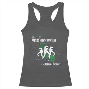 Fresno Nightcrawlers Racerback Tank Top Home Of California Cryptid Gift TS12 Dark Heather Print Your Wear