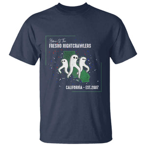 Fresno Nightcrawlers T Shirt - Home Of California Cryptid Gift Tee TS12 Navy Print Your Wear