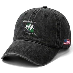 Fresno Nightcrawlers Washed Cotton Baseball Cap Home Of California Cryptid Gift TS12 Print Your Wear