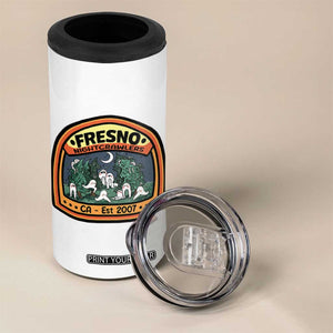Fresno Nightcrawlers Folklore Gift 4 in 1 Can Cooler Tumbler Home Of California Cryptids TS12 Print Your Wear