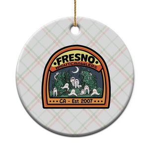 Fresno Nightcrawlers Folklore Gift Ceramic Ornament Home Of California Cryptids TS12 1pc Christmas Plaid Print Your Wear