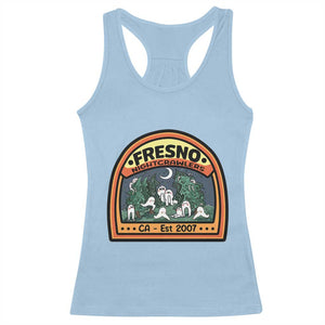 Fresno Nightcrawlers Folklore Gift Racerback Tank Top Home Of California Cryptids TS12 Light Blue Print Your Wear