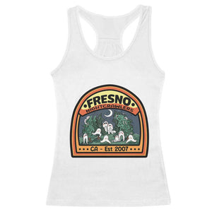 Fresno Nightcrawlers Folklore Gift Racerback Tank Top Home Of California Cryptids TS12 White Print Your Wear