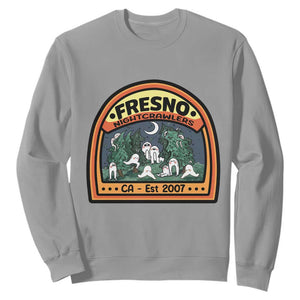 Fresno Nightcrawlers Folklore Gift Sweatshirt Home Of California Cryptids TS12 Sport Gray Print Your Wear