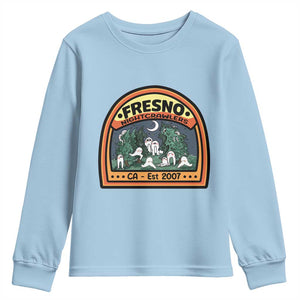 Fresno Nightcrawlers Folklore Gift Youth Sweatshirt Home Of California Cryptids TS12 Light Blue Print Your Wear