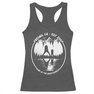Home Of The Fresno Nightcrawlers Racerback Tank Top California Cryptid Hunter TS12 Dark Heather Print Your Wear
