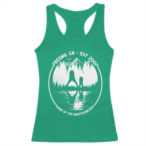 Home Of The Fresno Nightcrawlers Racerback Tank Top California Cryptid Hunter TS12 Irish Green Print Your Wear