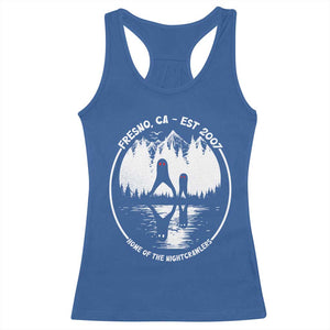 Home Of The Fresno Nightcrawlers Racerback Tank Top California Cryptid Hunter TS12 Royal Blue Print Your Wear