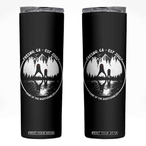 Home Of The Fresno Nightcrawlers Skinny Tumbler California Cryptid Hunter TS12 Black Print Your Wear