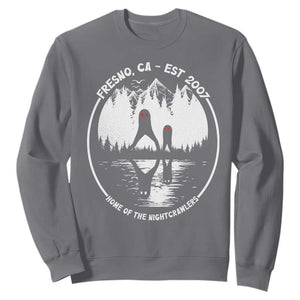 Home Of The Fresno Nightcrawlers Sweatshirt California Cryptid Hunter TS12 Charcoal Print Your Wear