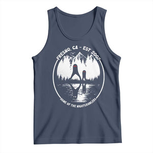 Home Of The Fresno Nightcrawlers Tank Top California Cryptid Hunter TS12 Navy Print Your Wear