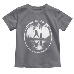 Home Of The Fresno Nightcrawlers Toddler T Shirt California Cryptid Hunter TS12 Charcoal Print Your Wear